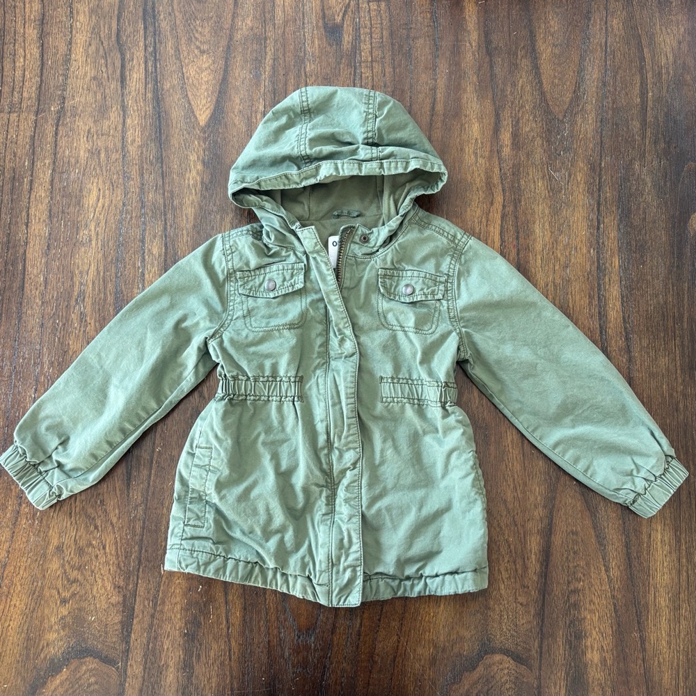 Old Navy Girls Green Utility Jacket